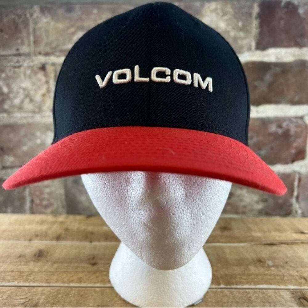 Volcom Men’s Black & Red Baseball Hat Sz L-XL